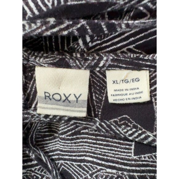Roxy Black & White Like Its Hot Dress XL Geometric Print Racerback Sleeveless 1 - Picture 4 of 16